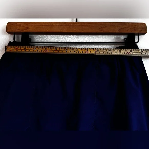 Vintage Adidas Navy Pleated Tennis Skirt - Navy Embroidered Logo - Medium - Picture 9 of 10